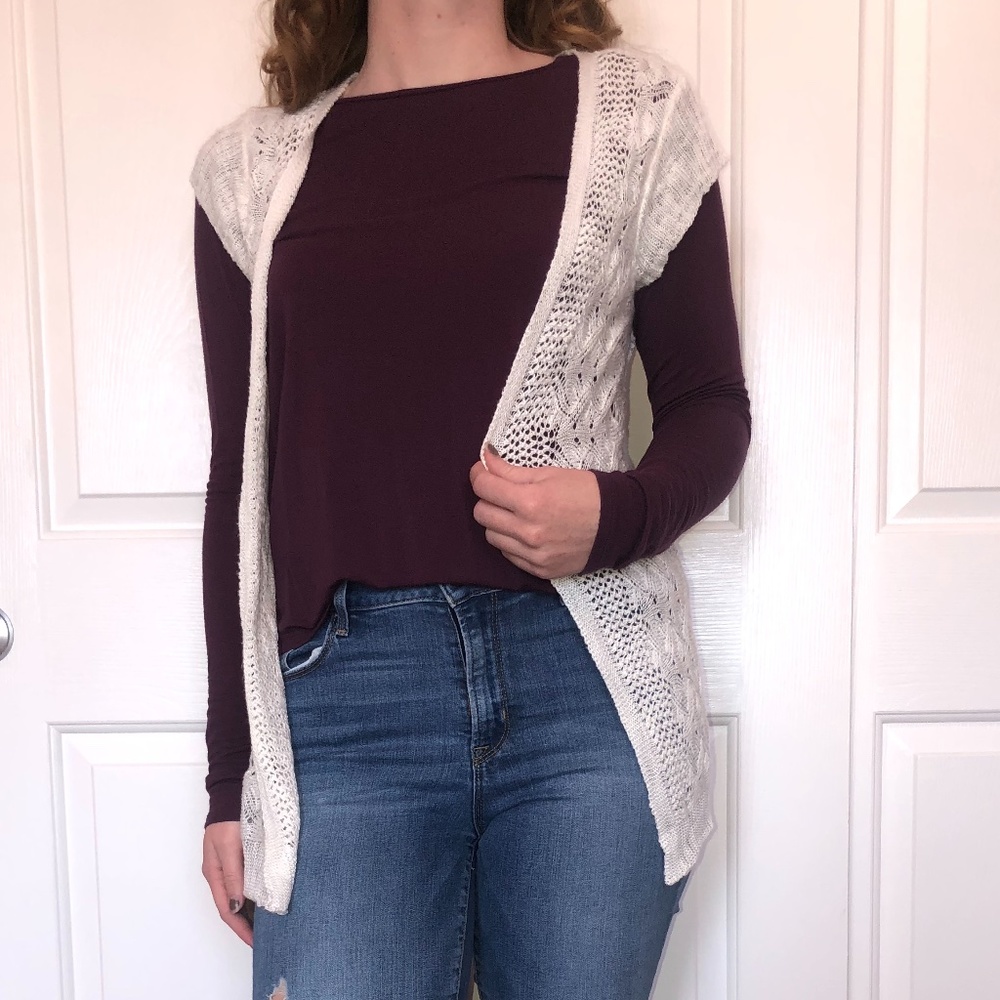 Maurices Crochet White Coverup
